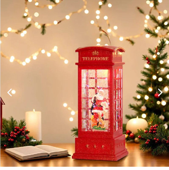 Cabina de teléfono de Navidad