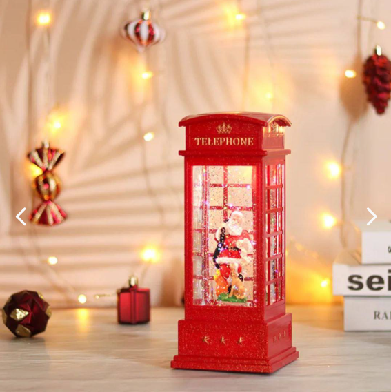 Cabina de teléfono de Navidad